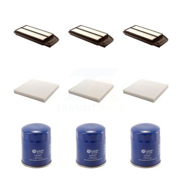 3x Air + 3x Cabin + 3x Engine Oil Filter (9 Total) Kit For Honda Accord Acura TSX KFM-101521