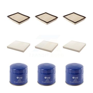 3x Air + 3x Cabin + 3x Engine Oil Filter (9 Total) Kit For Dodge Grand Caravan Chrysler & KFM-101525