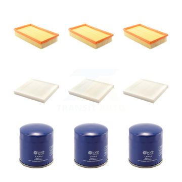 3x Air + 3x Cabin + 3x Engine Oil Filter (9 Total) Kit For Mazda 6 2.5L KFM-101534