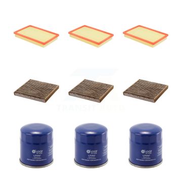 3x Air + 3x Cabin + 3x Engine Oil Filter (9 Total) Kit For 10-12 Lexus HS250h 2 Required KFM-101536