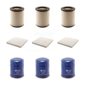 3x Air + 3x Cabin + 3x Engine Oil Filter (9 Total) Kit For 2006 Acura CSX KFM-101539