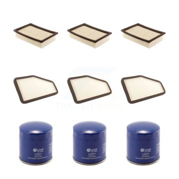 3x Air + 3x Cabin + 3x Engine Oil Filter (9 Total) Kit For Ford Escape Mazda Tribute KFM-101548