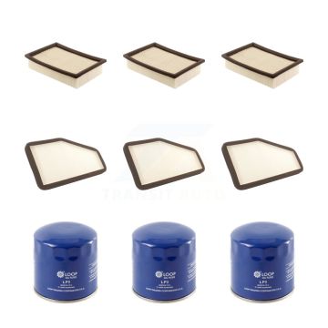 3x Air + 3x Cabin + 3x Engine Oil Filter (9 Total) Kit For Ford Escape Mercury Mariner KFM-101554