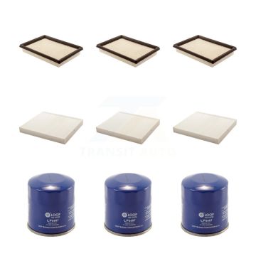 3x Air + 3x Cabin + 3x Engine Oil Filter (9 Total) Kit For INFINITI Q50 Q60 FX35 QX70 KFM-101556