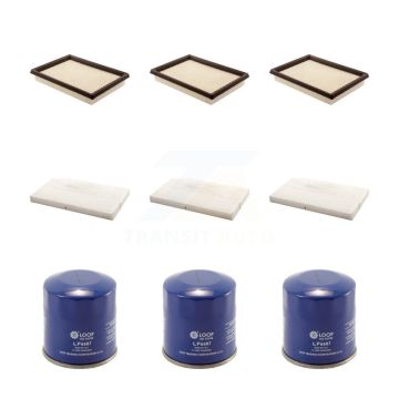 3x Air + 3x Cabin + 3x Engine Oil Filter (9 Total) Kit For Nissan Sentra Juke KFM-101558