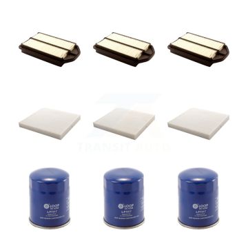3x Air + 3x Cabin + 3x Engine Oil Filter (9 Total) Kit For 2007-2009 Honda CR-V KFM-101559