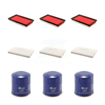 3x Air + 3x Cabin + 3x Engine Oil Filter (9 Total) Kit For 2009-2014 Nissan Cube KFM-101563