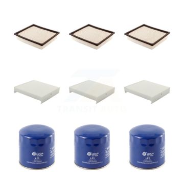3x Air + 3x Cabin + 3x Engine Oil Filter (9 Total) Kit For Ford Mustang KFM-101565