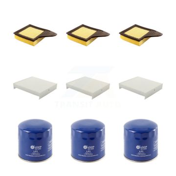 3x Air + 3x Cabin + 3x Engine Oil Filter (9 Total) Kit For 2010 Ford Mustang 4.6L KFM-101566