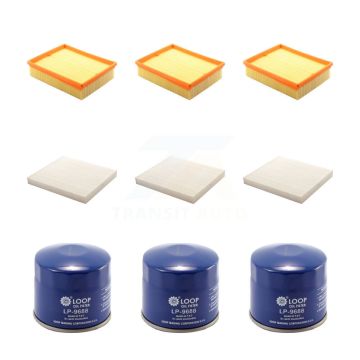 3x Air + 3x Cabin + 3x Engine Oil Filter (9 Total) Kit For Hyundai Sonata 2.4L KFM-101575