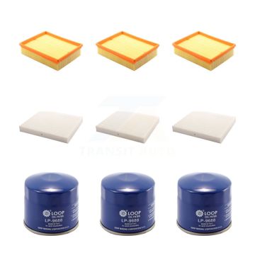 3x Air + 3x Cabin + 3x Engine Oil Filter (9 Total) Kit For Hyundai Sonata 2.4L KFM-101576