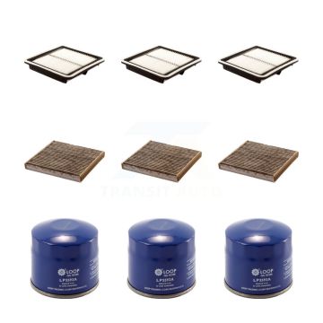 3x Air + 3x Cabin + 3x Engine Oil Filter (9 Total) Kit For 2011-2016 Subaru Legacy 3.6L KFM-101579