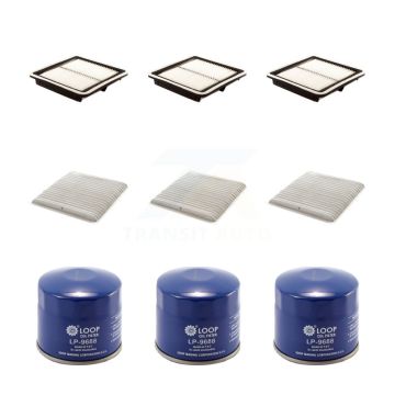 3x Air + 3x Cabin + 3x Engine Oil Filter (9 Total) Kit For Subaru Outback B9 Tribeca KFM-101581
