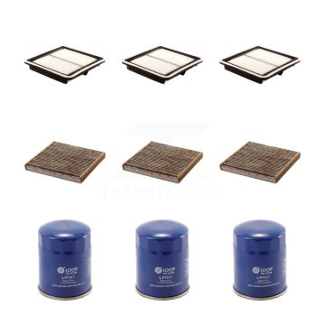 3x Air + 3x Cabin + 3x Engine Oil Filter (9 Total) Kit For Subaru Outback Legacy KFM-101582