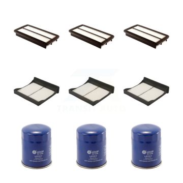 3x Air + 3x Cabin + 3x Engine Oil Filter (9 Total) Kit For Subaru XV Crosstrek KFM-101583