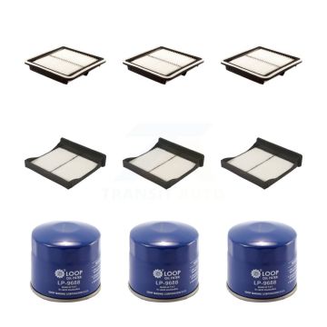 3x Air + 3x Cabin + 3x Engine Oil Filter (9 Total) Kit For Subaru WRX Forester KFM-101584