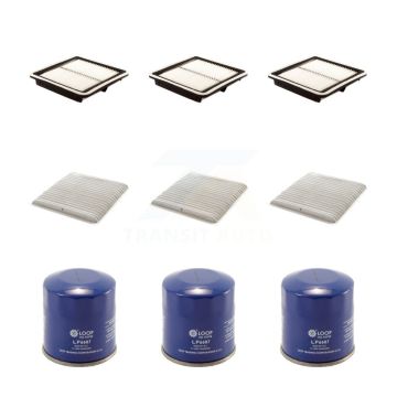 3x Air + 3x Cabin + 3x Engine Oil Filter (9 Total) Kit For Subaru Outback Legacy KFM-101586