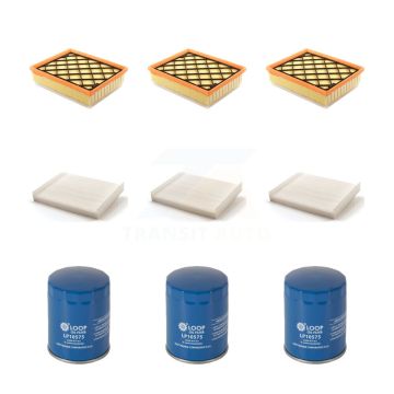 3x Air + 3x Cabin + 3x Engine Oil Filter (9 Total) Kit For 2013 Lincoln MKZ 3.7L KFM-101589