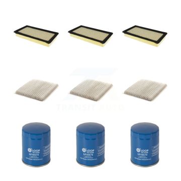 3x Air + 3x Cabin + 3x Engine Oil Filter (9 Total) Kit For Ford Edge Lincoln MKX MKS MKT KFM-101592