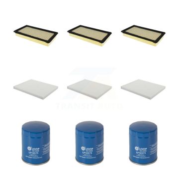 3x Air + 3x Cabin + 3x Engine Oil Filter (9 Total) Kit For 16 Lincoln MKX Old Body Style KFM-101593