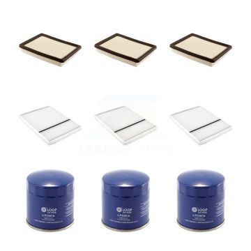 3x Air + 3x Cabin + 3x Engine Oil Filter (9 Total) Kit For Buick LeSabre Pontiac 3.8L KFM-101596