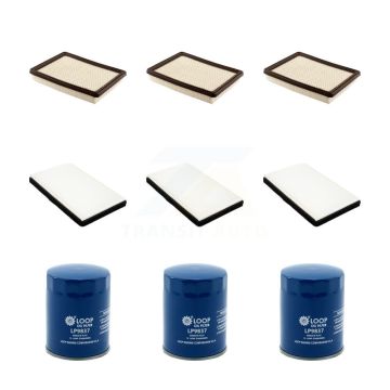 3x Air + 3x Cabin + 3x Engine Oil Filter (9 Total) Kit For Buick LaCrosse Allure 3.6L KFM-101597
