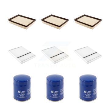 3x Air + 3x Cabin + 3x Engine Oil Filter (9 Total) Kit For Cadillac DeVille Oldsmobile KFM-101599