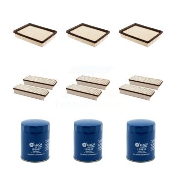 3x Air + 3x Cabin + 3x Engine Oil Filter (9 Total) Kit For Pontiac Montana Chevrolet KFM-101605