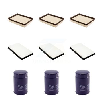 3x Air + 3x Cabin + 3x Engine Oil Filter (9 Total) Kit For 97 Chevrolet Monte Carlo 3.4L KFM-101607