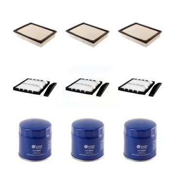3x Air + 3x Cabin + 3x Engine Oil Filter (9 Total) Kit For Chevrolet GMC Sierra 1500 2500 KFM-101610
