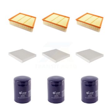 3x Air + 3x Cabin + 3x Engine Oil Filter (9 Total) Kit For GMC Chevrolet Sierra 2500 HD KFM-101611