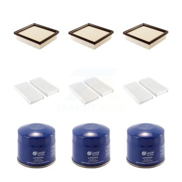 3x Air + 3x Cabin + 3x Engine Oil Filter (9 Total) Kit For 1997-2000 Acura EL 1.6L KFM-101614