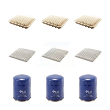 3x Air + 3x Cabin + 3x Engine Oil Filter (9 Total) Kit For Mitsubishi Endeavor Galant KFM-101616