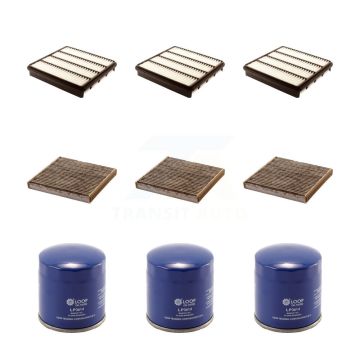 3x Air + 3x Cabin + 3x Engine Oil Filter (9 Total) Kit For Toyota Tundra Sequoia KFM-101618