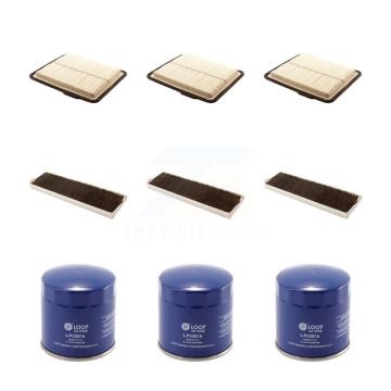 3x Air + 3x Cabin + 3x Engine Oil Filter (9 Total) Kit For Chevrolet Equinox Pontiac 3.4L KFM-101621