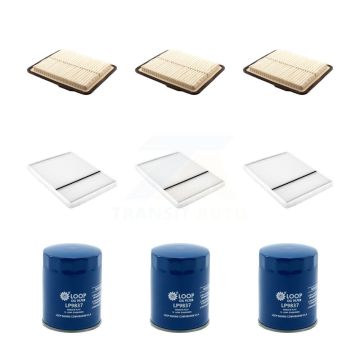 3x Air + 3x Cabin + 3x Engine Oil Filter (9 Total) Kit For Buick Lucerne Cadillac DTS KFM-101622