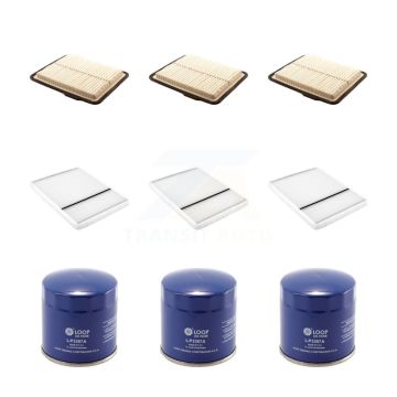 3x Air + 3x Cabin + 3x Engine Oil Filter (9 Total) Kit For 2006-2008 Buick Lucerne 3.8L KFM-101623