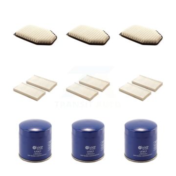 3x Air + 3x Cabin + 3x Engine Oil Filter (9 Total) Kit For 2011 Jeep Wrangler 3.8L KFM-101625