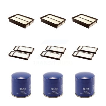 3x Air + 3x Cabin + 3x Engine Oil Filter (9 Total) Kit For Mazda 3 5 Sport KFM-101629