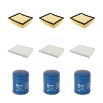 3x Air + 3x Cabin + 3x Engine Oil Filter (9 Total) Kit For Ford F-150 Expedition Lincoln KFM-101634