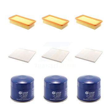 3x Air + 3x Cabin + 3x Engine Oil Filter (9 Total) Kit For 2006-2011 Kia Rio Rio5 KFM-101636