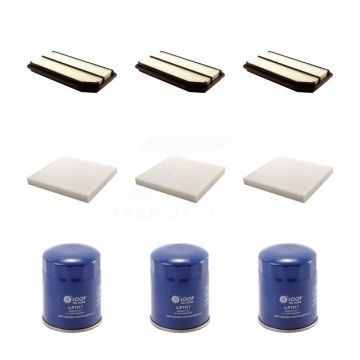3x Air + 3x Cabin + 3x Engine Oil Filter (9 Total) Kit For 2006-2014 Honda Ridgeline KFM-101644