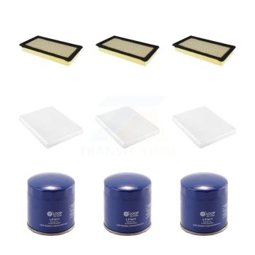 3x Air + 3x Cabin + 3x Engine Oil Filter (9 Total) Kit For Ford Explorer Taurus Lincoln KFM-101646