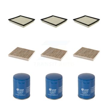 3x Air + 3x Cabin + 3x Engine Oil Filter (9 Total) Kit For Chevrolet Impala Cadillac XTS KFM-101650