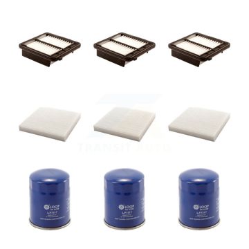 3x Air + 3x Cabin + 3x Engine Oil Filter (9 Total) Kit For 2011-2016 Honda CR-Z KFM-101652