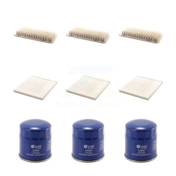 3x Air + 3x Cabin + 3x Engine Oil Filter (9 Total) Kit For Pontiac Vibe KFM-101654