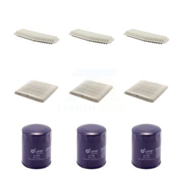 3x Air + 3x Cabin + 3x Engine Oil Filter (9 Total) Kit For 2004-2005 Toyota RAV4 2.4L KFM-101659