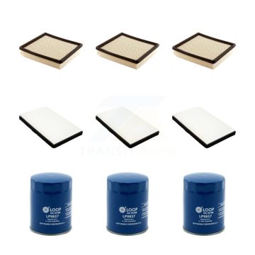 3x Air + 3x Cabin + 3x Engine Oil Filter (9 Total) Kit For Chevrolet Impala Monte Carlo KFM-101661