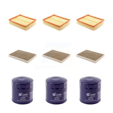 3x Air + 3x Cabin + 3x Engine Oil Filter (9 Total) Kit For Audi A6 Quattro Allroad KFM-101662