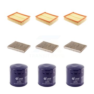 3x Air + 3x Cabin + 3x Engine Oil Filter (9 Total) Kit For 03-05 Volkswagen Passat 2.8L KFM-101663